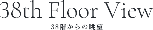 38th Floor View 38階からの眺望